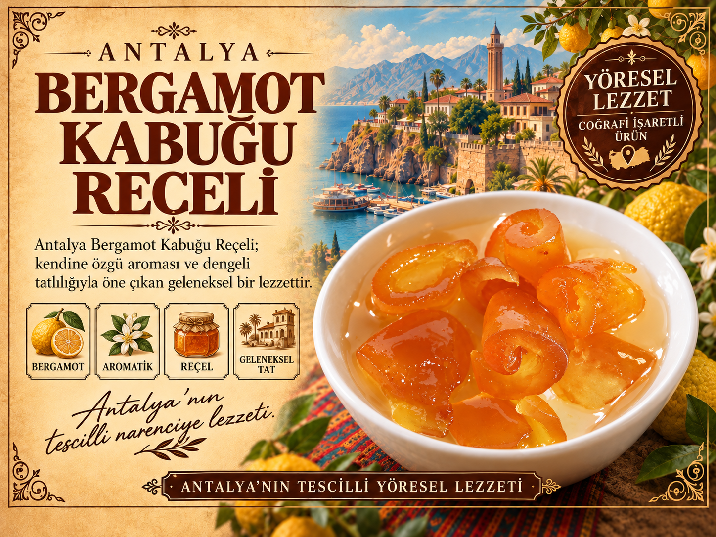 Antalya Bergamot Peel Jam