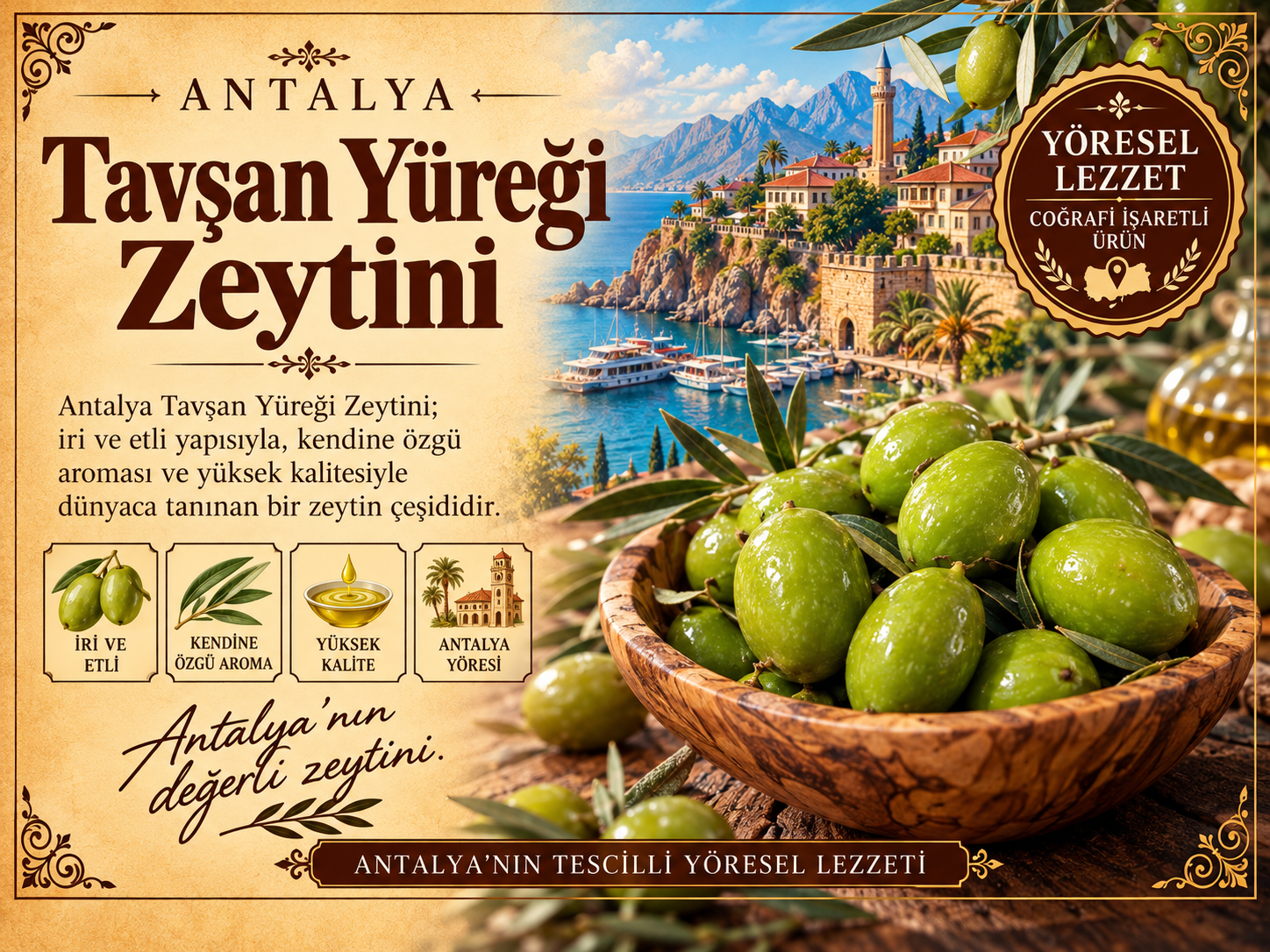 Antalya Tavşan Yüreği Olive