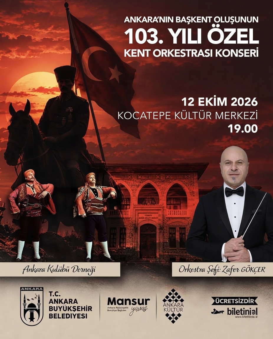 We are celebrating the 103rd anniversary of Ankara becoming the capital city, all together. - görsel 1
