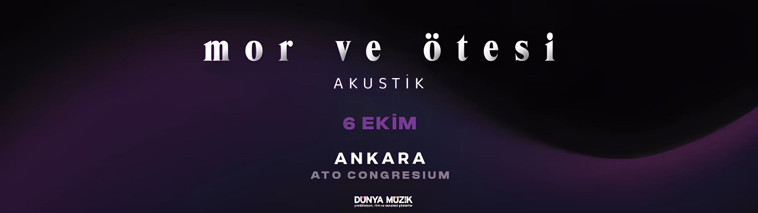mor ve ötesi Akustik afişi